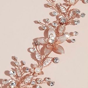 David’s bridal - Crystal Floral Wired Sash